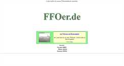Desktop Screenshot of ffoer.de
